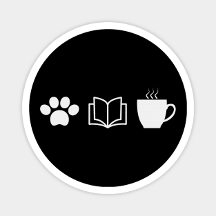 Dogs, Books and Coffee Cute Gift 2020 Magnet